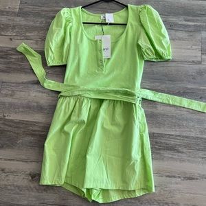Lime green romper